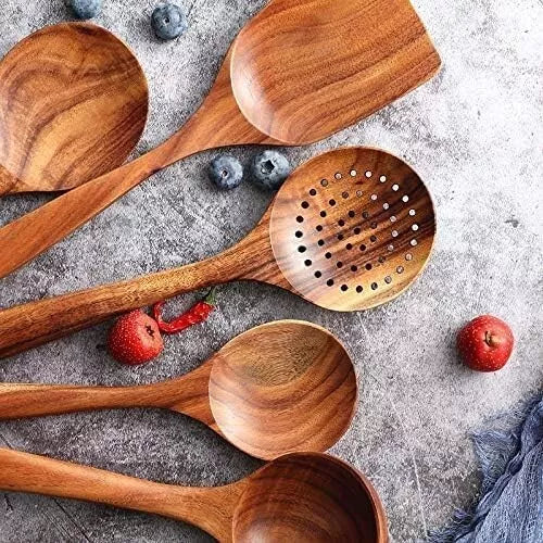 Teak Wooden Utensil Set