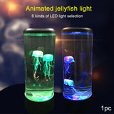 Jellyfish Lamp Color Changing Remote Control Aquarium Tank LED Night Light Birthday Gift USB Charging Relaxing Mood