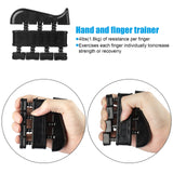 5Pcs Hand Grip Strengthener Forearm Workout Kit,  Grip Strength Trainer, Adjustable Resistance 22 to 132Lbs Hand Gripper, Finger Exerciser, Finger Stretcher, Grip Loop, Stress Relief Grip Ball