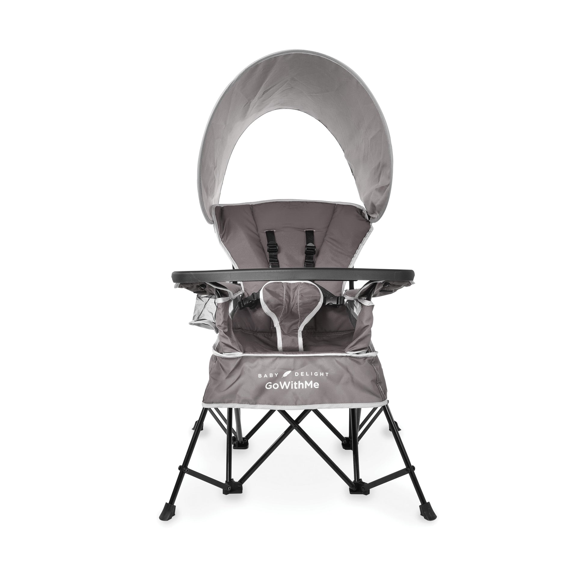 Go with Me Jubilee Deluxe Portable Infant Chair, Removable Canopy, Gray