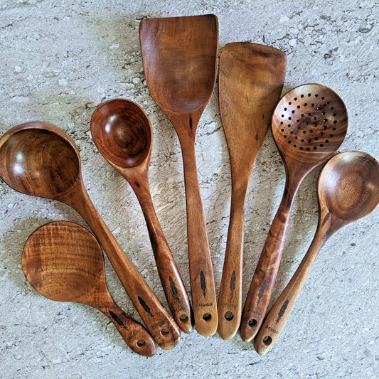 Teak Wooden Utensil Set