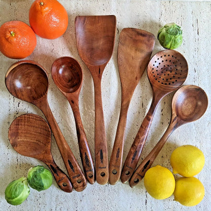 Teak Wooden Utensil Set