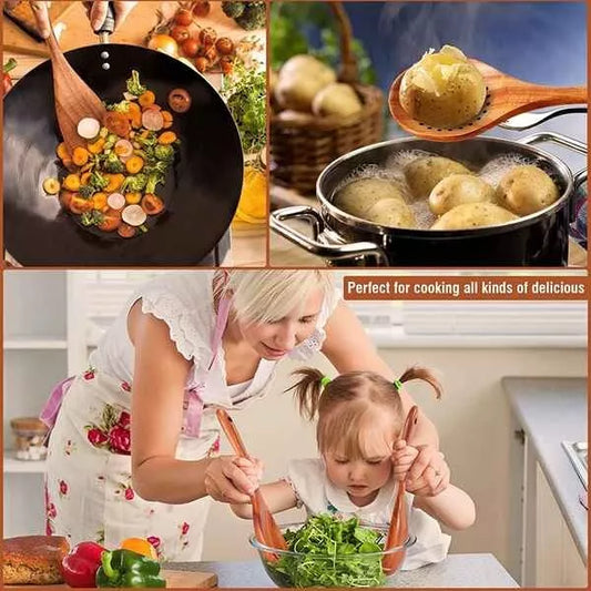 9-Piece Wooden Utensil Set